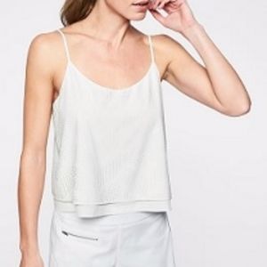 Athleta White, Perforated Cami Size Small